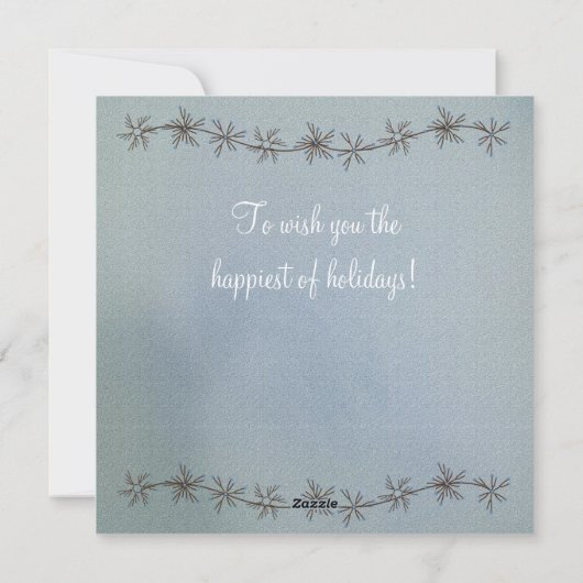  Snowman en Schotse kerstkaart (Achterkant)