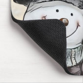 Snowman en Sneeuwvrouw tekenen Muismat (Hoek)