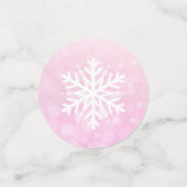 Snowman en Snowflakes kerstFeestdagen Confetti (Kleine voorkant)