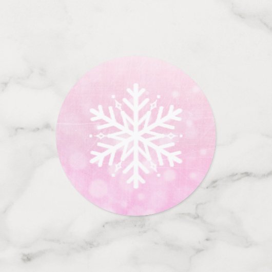 Snowman en Snowflakes kerstFeestdagen Confetti (Kleine voorkant)