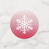 Snowman en Snowflakes kerstFeestdagen Confetti (Kleine voorkant)