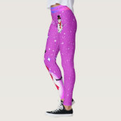 Snowman en Snowflakes op je kerst Leggings (Links)