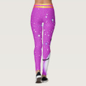 Snowman en Snowflakes op je kerst Leggings (Achterkant)