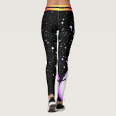 Snowman en Snowflakes op je kerst Leggings (Achterkant)