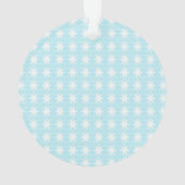 Snowman en Snowflakes Ornament (achterkant)