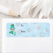 Snowman en Snowflakes van en naar Etiket (Insitu)