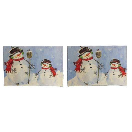 Snowman en Son Kussensloop (Voorkant-Set)