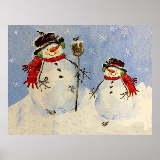 Snowman en Son Poster (Voorkant)