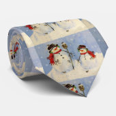 Snowman en Son Stropdas (Opgerold)