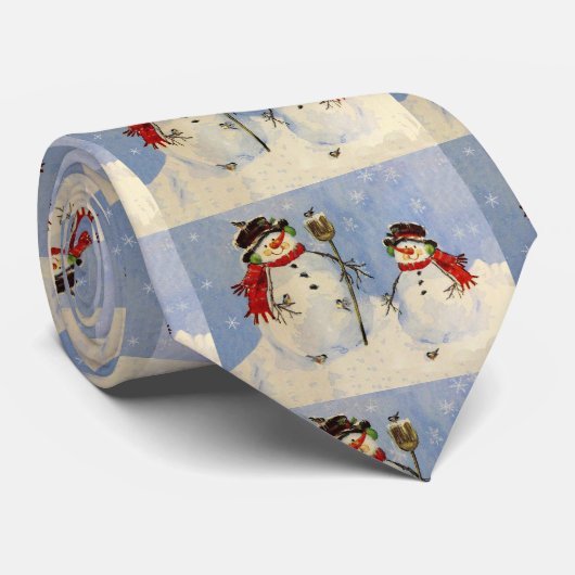 Snowman en Son Stropdas (Opgerold)