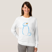 Snowman en Steve Sketch T-shirt (Voorkant volledig)