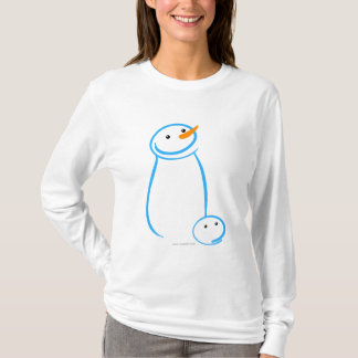 Snowman en Steve Sketch T-shirt