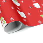Snowman en Toilet Paper, Kerstmis 2020 Cadeaupapier (Rol Hoek)