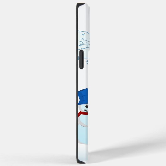 Snowman en wind in de winter Case-Mate iPhone case (Achterkant / Rechts)