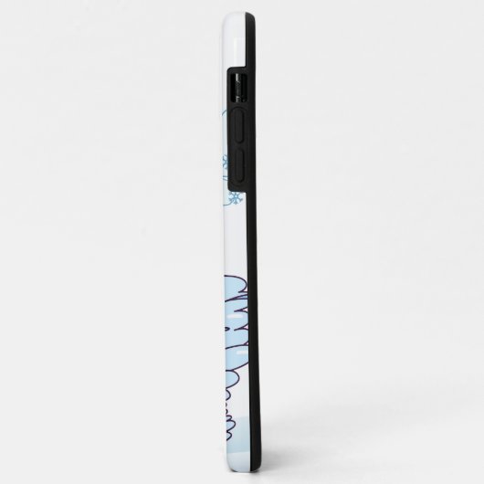 Snowman en wind in de winter Case-Mate iPhone case (Achterkant/links)