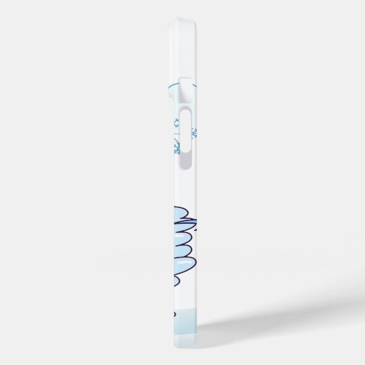 Snowman en wind in de winter Case-Mate iPhone case (Achterkant / Links)