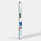 Snowman en wind in de winter Case-Mate iPhone case (Achterkant / Rechts)