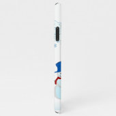 Snowman en wind in de winter iPhone hoesje (Rechterkant)