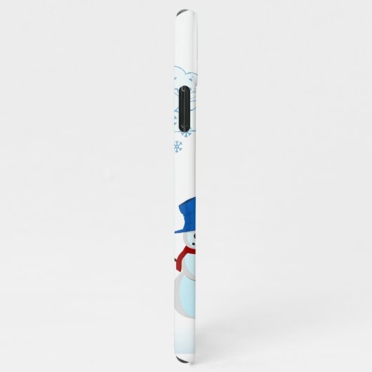 Snowman en wind in de winter iPhone hoesje (Rechterkant)