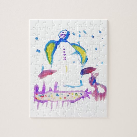 Snowman en zijn beste vriend legpuzzel (Verticaal)