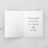 Snowman en zijn Vriendin Feestdagen Kaart (Binnen)