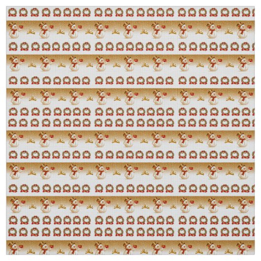 Snowman Fabric Stof (Swatch)