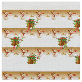 Snowman Fabric Stof (Close Up)