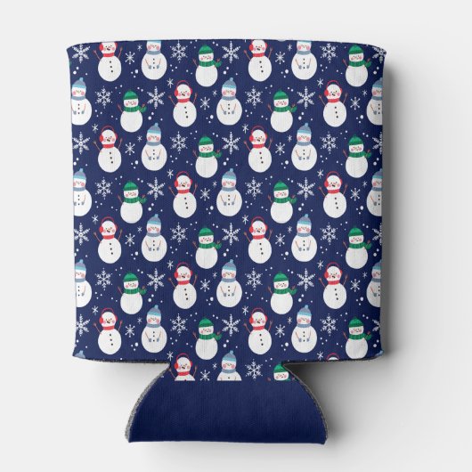 Snowman Face Background  Gift Blikjeskoeler (Achterkant)