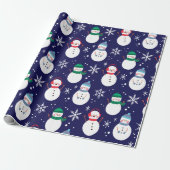 Snowman Face Background  Gift Cadeaupapier (Uitgerold)