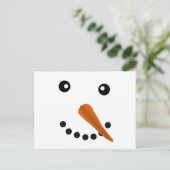 SNOWMAN FACE BRIEFKAART (Staand voorkant)