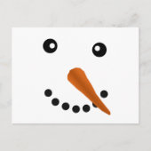 SNOWMAN FACE BRIEFKAART (Voorkant)
