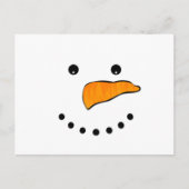 Snowman Face Briefkaart (Voorkant)