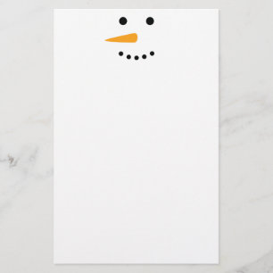 Snowman Face Briefpapier