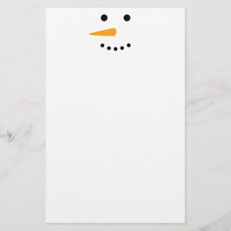 Snowman Face Briefpapier