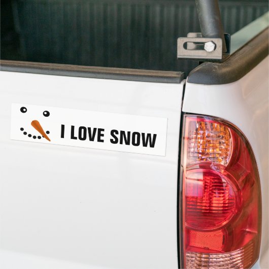 SNOWMAN FACE BUMPERSTICKER (Op Truck)