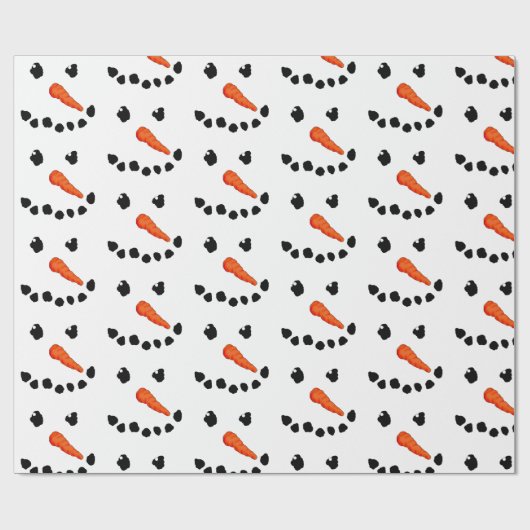 Snowman Face Cadeaupapier (Vlak)