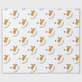 Snowman Face Cadeaupapier (Vlak)