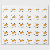 Snowman Face Cadeaupapier (Vlak)
