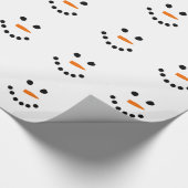 Snowman Face Cadeaupapier (Hoek)
