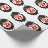 Snowman Face Cadeaupapier (Hoek)