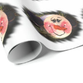 Snowman Face Cadeaupapier (Rol Hoek)