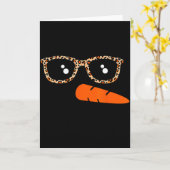 Snowman Face Carrot Nose Christmas Winter Cosplay Kaart (Gele Bloem)