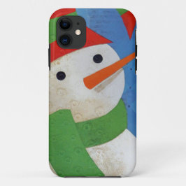 Snowman Face iPhone 11 Hoesje