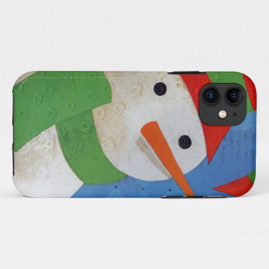 Snowman Face Case-Mate iPhone Case (Achterkant (horizontaal))