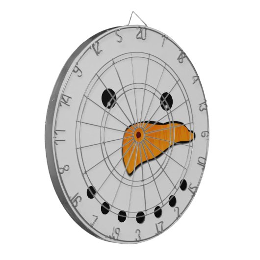 Snowman Face Dartbord (Voorkant Links)
