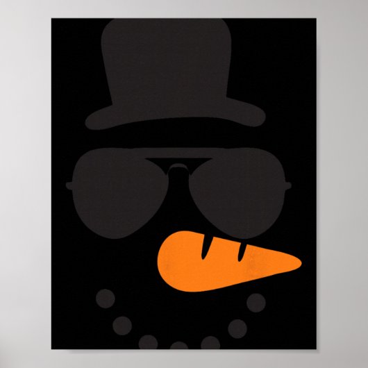 Snowman Face Family Christmas Matching Costume Men Poster (Voorkant)