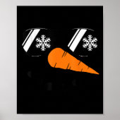 Snowman Face Family Christmas Matching Costume Men Poster (Voorkant)