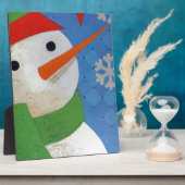Snowman Face Fotoplaat (Zijkant)