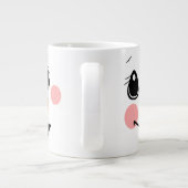 Snowman Face Grote Koffiekop (Achterkant)