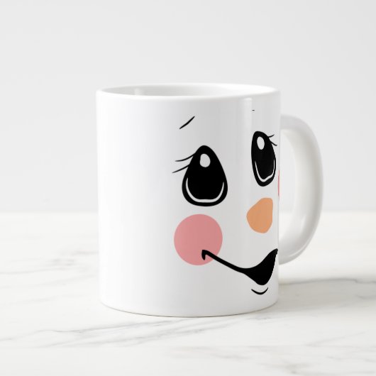 Snowman Face Grote Koffiekop (Voorkant rechts)